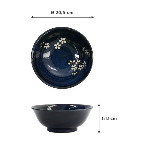Ramenschale Cobalt Blue Sakura, Porzellan, 1,2 l, Art.-Nr. 33516