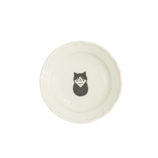 TDS, Saucenschale, Kawaii Cat Hachiware, Weiß, Ø10,2x2,3cm- Art Nr. 33535