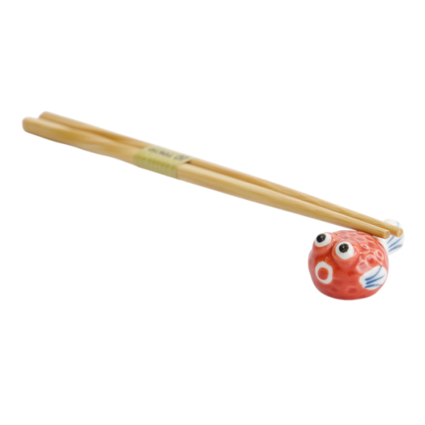 TDS, Chopsticks Rest, Blowfish Red, Item No. 33564