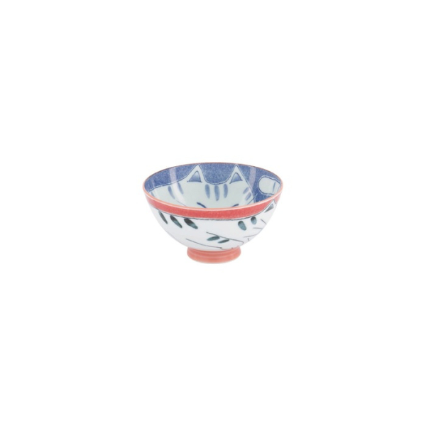 Bowl Kawaii Cat Red, Porcelain, 300 ml, Item No. 33593