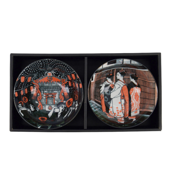 TDS, Tayo Schale Geschenkset mit Essstäbchen, 2 Stk, Asakusa, Ø 14,8x7cm 550ml, Art.-Nr. 33606