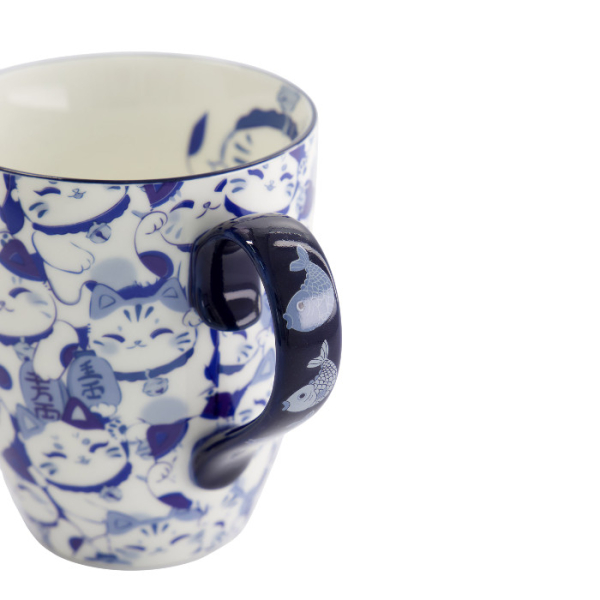 TDS, Tasse, Kawaii Blue Maneko Tasse im Geschenkbox, Ø 8,5x10,2cm 340ml, Art Nr. 33612