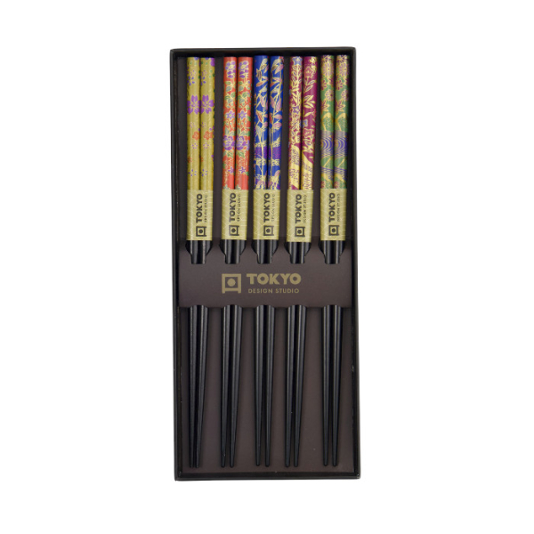TDS, Chopstick Giftset of 5, Golden Leaf, Art.-Nr. 33640