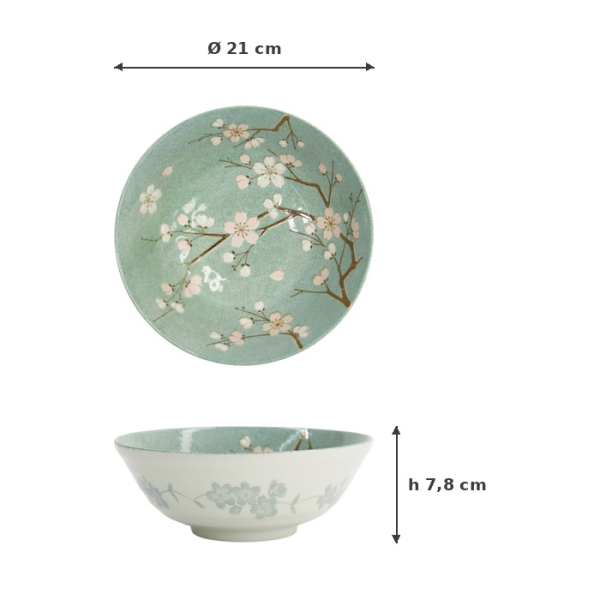 Ramen Bowl Fujisakura, Porcelain, 1 L, Item No. 33706