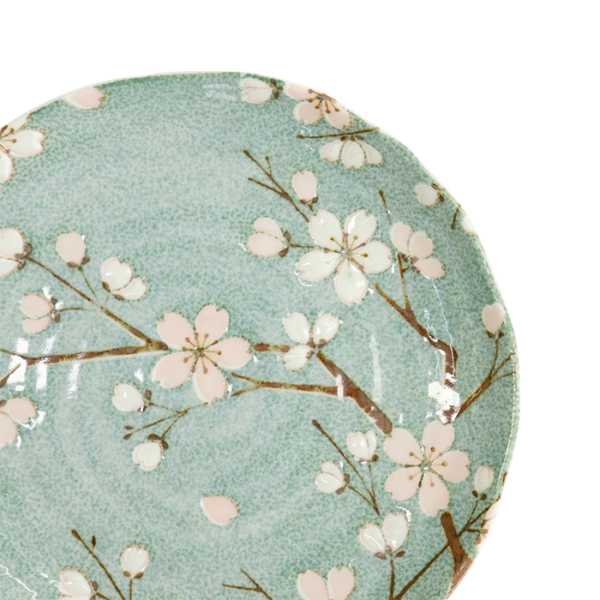 TDS, Plate, Fujisakura, Green Ø 16.5x2cm, Item No. 33707