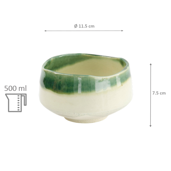 TDS, Matcha Bowl, Oribe, Ø 11.5x7.5cm, 500ml, Item No. 33721