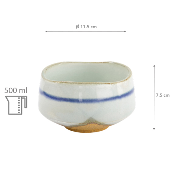 TDS, Matcha Bowl, Gosu White, Ø 11.5x7.5cm, 500ml, Item No. 33722
