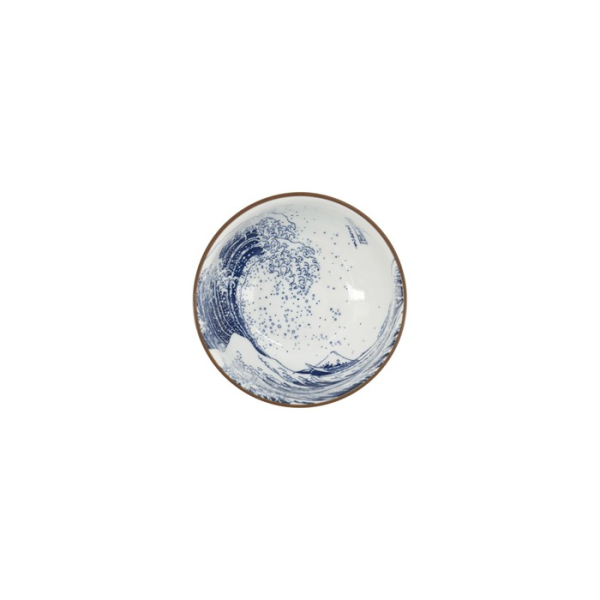 Tayo-Schale Hokusai Weiß/Blau, Porzellan, 350 ml, Art.-Nr. 33729