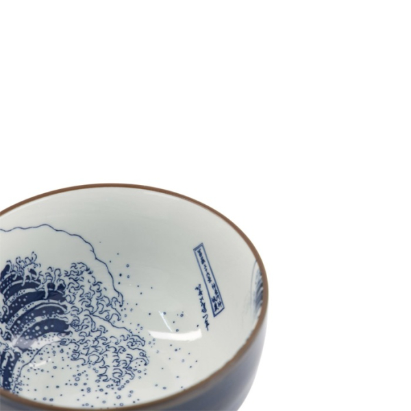 Tayo-Schale Hokusai Weiß/Blau, Porzellan, 350 ml, Art.-Nr. 33729