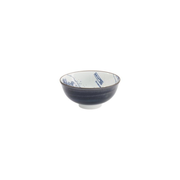Reisschale Hokusai Weiß/Blau, Porzellan, 300 ml, Art.-Nr. 33730