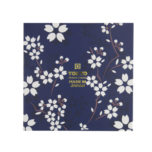 TDS, Sushi Set, Cobalt Blue Sakura, Geschenkset, 6 Stk mit Essstäbchen, Art.-Nr. 33821