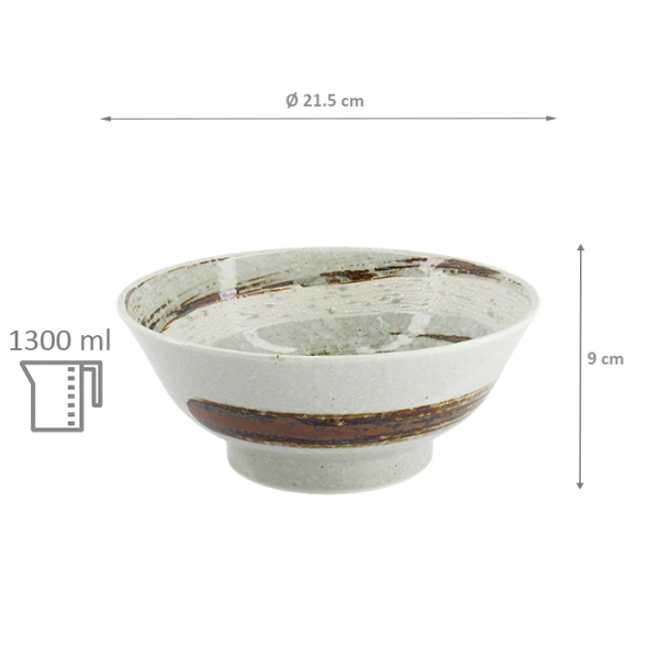 TDS, Ramen Bowl, Masamura Naruto, Ø 21.5x9cm 1300ml- Item No. 33842