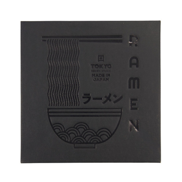 TDS, Ramen Schale Geschenkset, 6 Stk, Masamura Seikaiha, Schwarz, Ø 21,5x9cm 1300ml , Art.-Nr. 33899