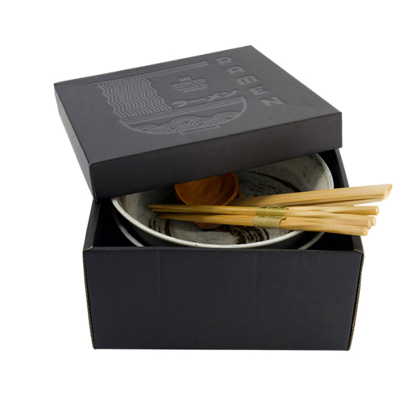 TDS, Ramen Schale Geschenkset, 6 Stk, Masamura Naruto, Braun, Ø 21,5x9cm 1300ml, Art.-Nr. 33901