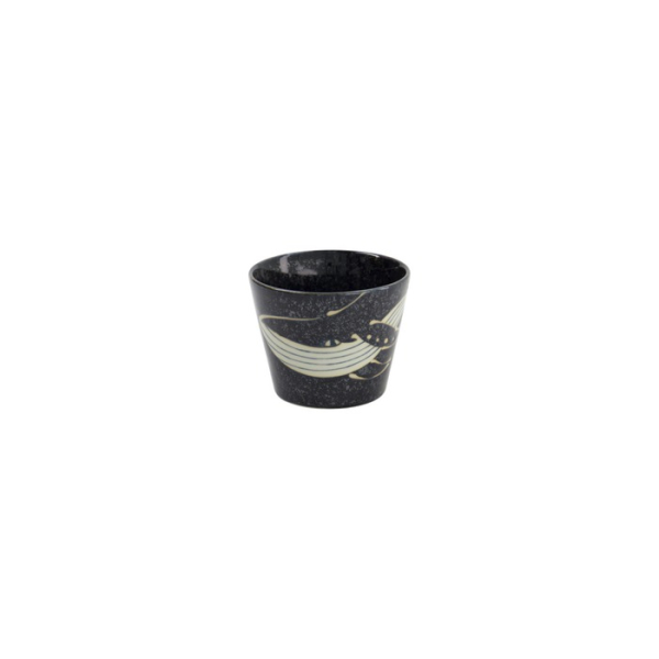 Soba-Tasse Kawaii Black Whale Schwarz, Porzellan, 210 ml, Art.-Nr. 33945