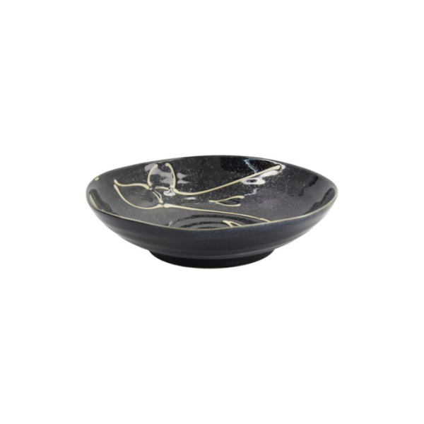 Pastateller Kawaii Black Whale, Porzellan, Ø 20,8 cm, 650 ml, Art.-Nr. 33950