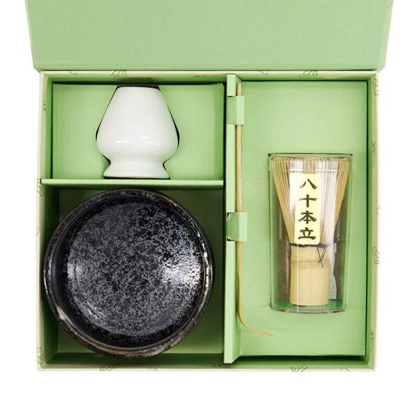 TDS, Matcha Geschenkset, Black Brush, 4Stk, Ø 12x7,5cm , Art.-Nr. 33975