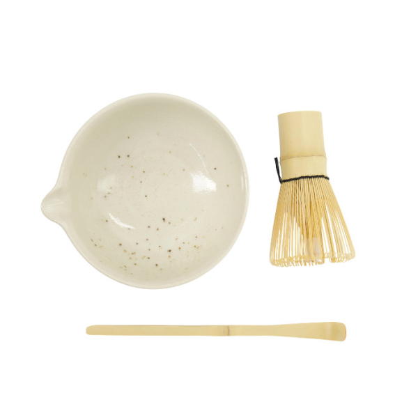 TDS, Matcha Schale Geschenkset, 3-tlg., 13x7,2cm, White, Art.-Nr. 34062