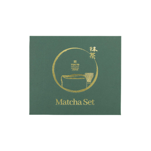 TDS, Matcha Schale Geschenkset 4-tlg., 14,5 x 6,5 cm, Unofu Brown White, Art.-Nr. 34080
