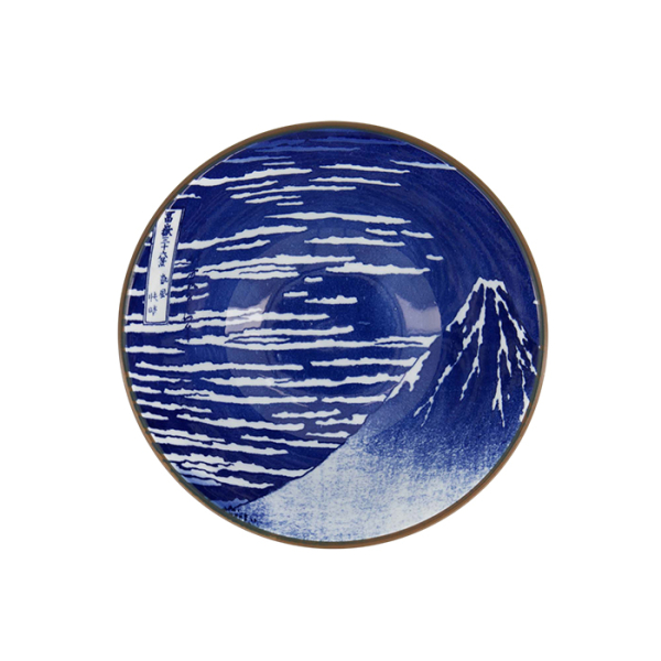 TDS, Ramen Bowl, Hokusai Fuji, White/Blue, Ø 17 x 8 cm - Item No. 34160