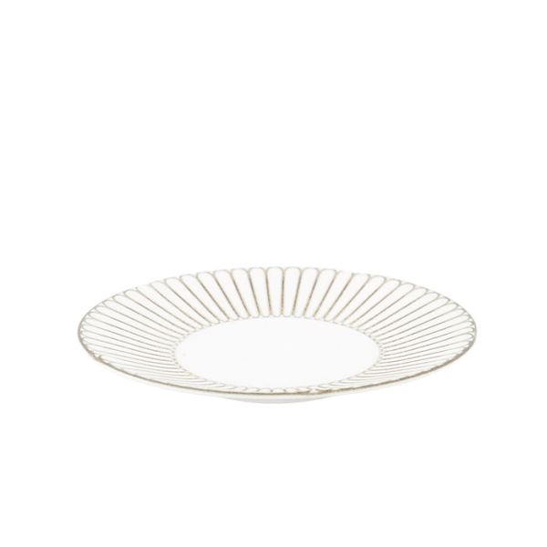 TDS, Plate, Kosai White, Ø 16.5 x 2.2 cm, Item No. 34229