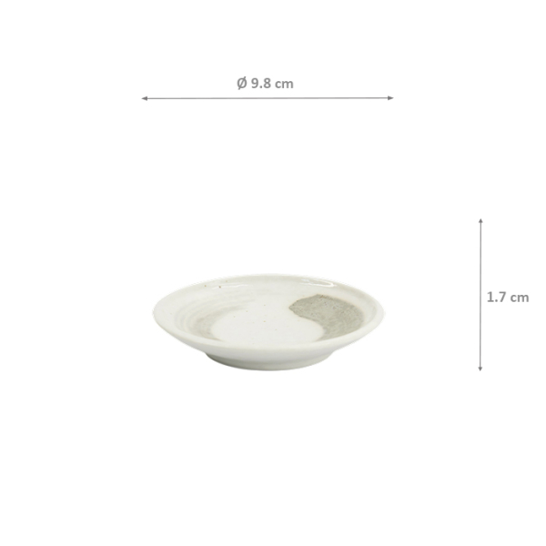 TDS, Round Plate, Yuki Kobiki, Ø 9.8 x 1.7 cm, Item No. 34241