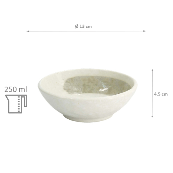 TDS, Bowl, Yuki Kobiki, White, Ø 13x4.5 cm, 250 ml, Item No. 34248