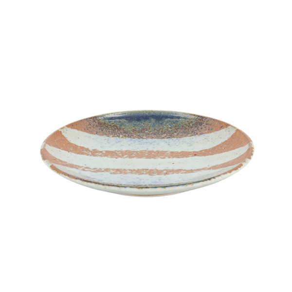 TDS, Suisho Plate, Aka-cha, Ø 19.5x3cm, Brown, Item No. 34249