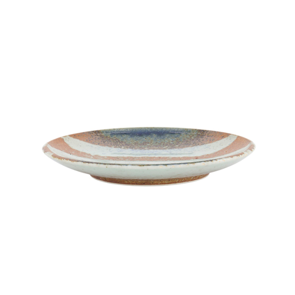 TDS, Suisho Plate, Aka-cha, Ø 19.5x3cm, Brown, Item No. 34249