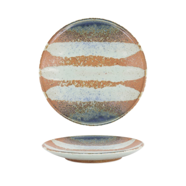 TDS, Suisho Plate, Aka-cha, Ø 19.5x3cm, Brown, Item No. 34249