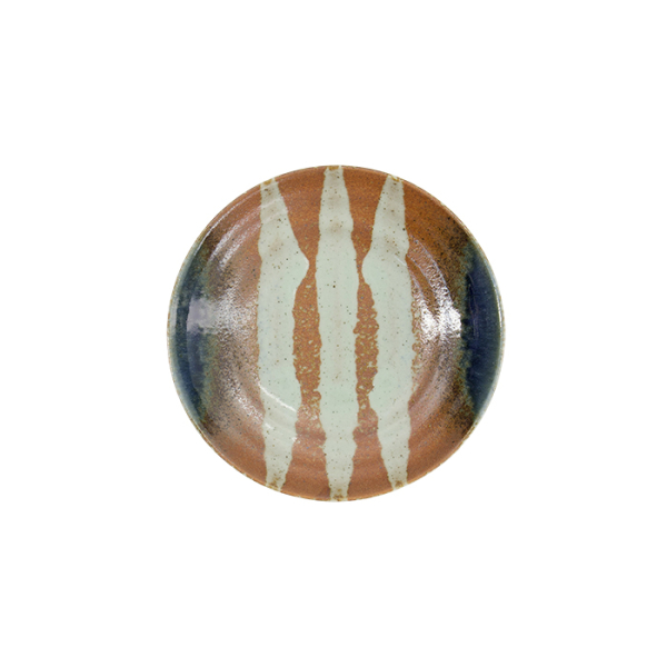 TDS, Deep Suisho Plate, Aka-cha, Ø 23 x 5cm, Brown, Item No. 34251