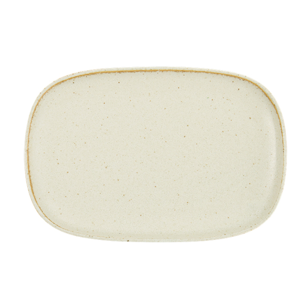 TDS, Ovaler Teller, Umizuna Beige, 24x16x11cm, Art Nr. 34288