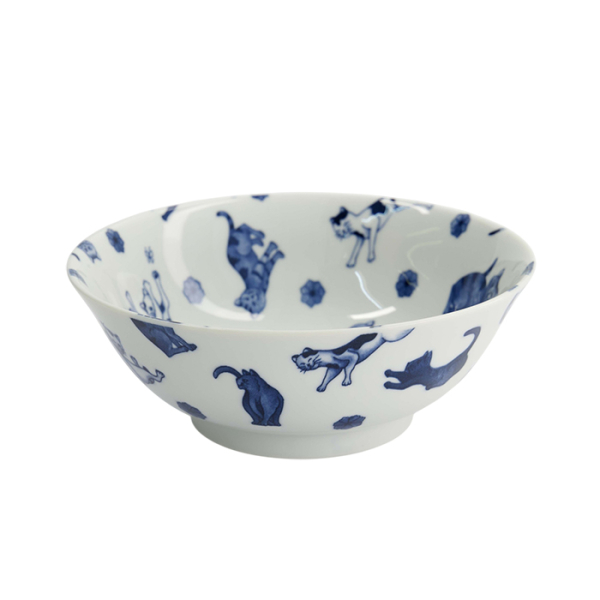 TDS, Ramen Bowl, Kawaii Hananeko Cat, Ø 19.8x7.5 cm - Item No. 61695