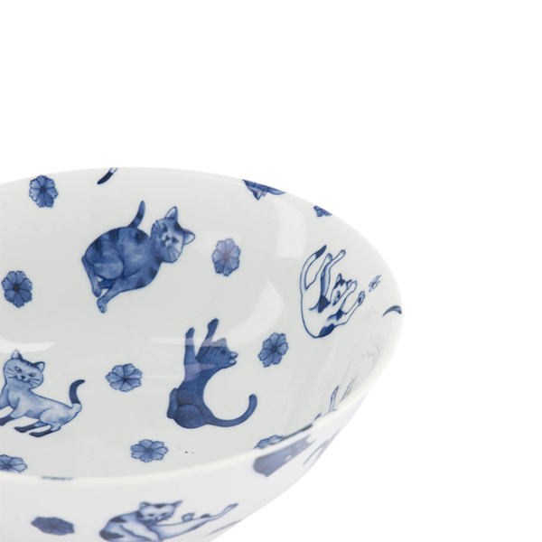 TDS, Ramen Bowl, Kawaii Hananeko Cat, Ø 19.8x7.5 cm - Item No. 61695