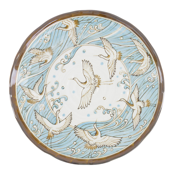 TDS, Plate, Crane, Light Blue, Ø 24.7x3cm, Item No. 617362