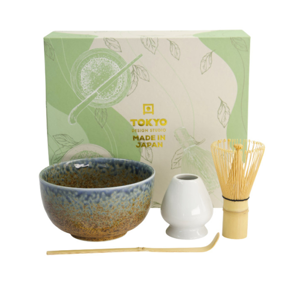 TDS, Matcha Schale Geschenkset, Reef Blue, 4-tlg., 12,7x7cm, Art.-Nr. 617409