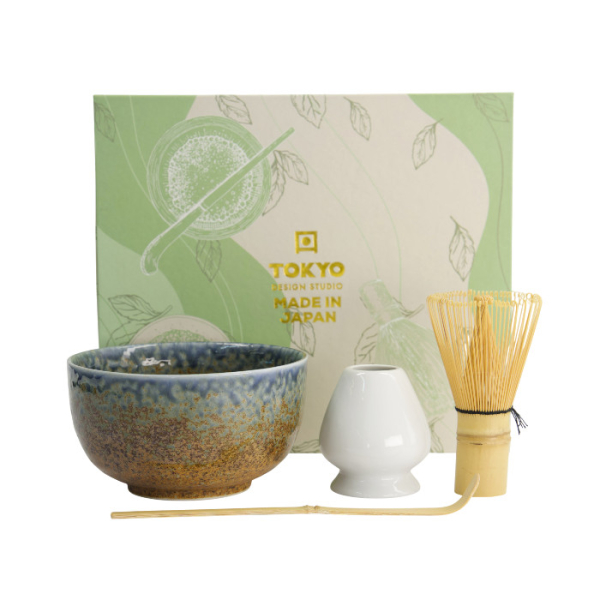 TDS, Matcha Schale Geschenkset, Reef Blue, 4-tlg., 12,7x7cm, Art.-Nr. 617409