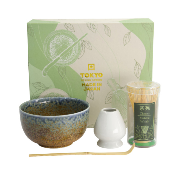 TDS, Matcha Schale Geschenkset, Reef Blue, 4-tlg., 12,7x7cm, Art.-Nr. 617409