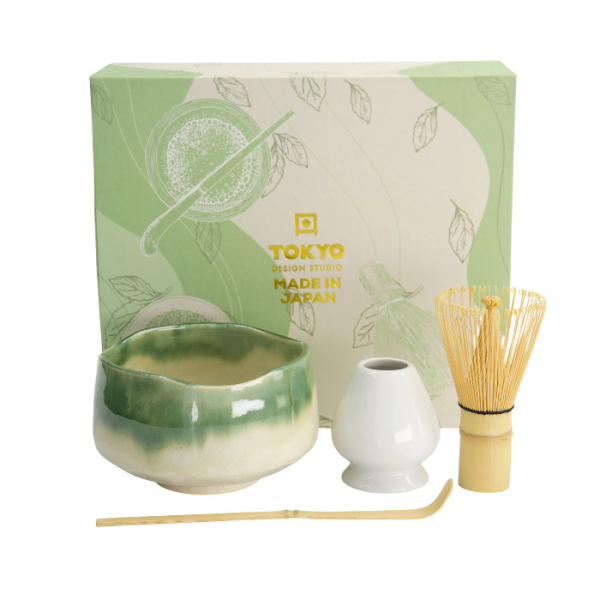TDS, Matcha Bowl Giftset , 4-Piece set, 11.5 x 7.5 cm, Oribe, Item No. 617423