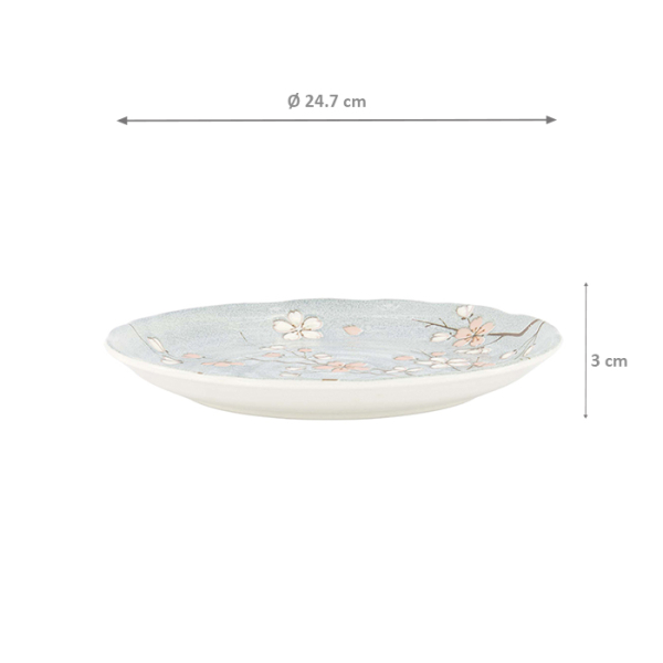 TDS, Teller, Fujisakura, Ø 24,7 x 3 cm, Grau - Art Nr. 617508