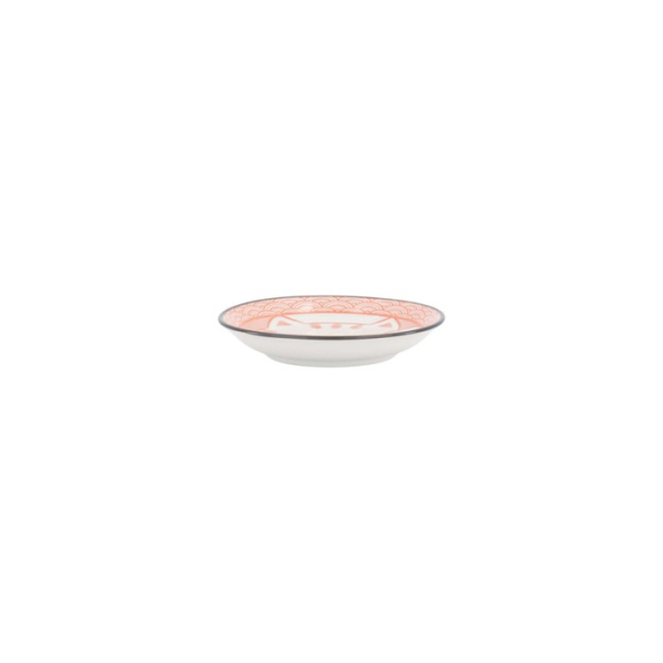 Sauce Bowl Kawaii Lucky Cat Neko Seikaiha-Neko Red, Porcelain, Ø 12 cm, Item No. 617713