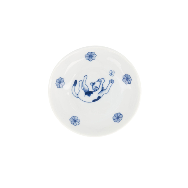TDS, Saucenschale, Kawaii Hananeko Cat, Blau, Ø 9,8 x 2,5 cm- Art Nr. 618031