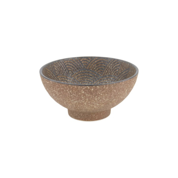 Ramen Bowl Minoyaki Bronze Brown, Porcelain, 1 l, Item No. 618574