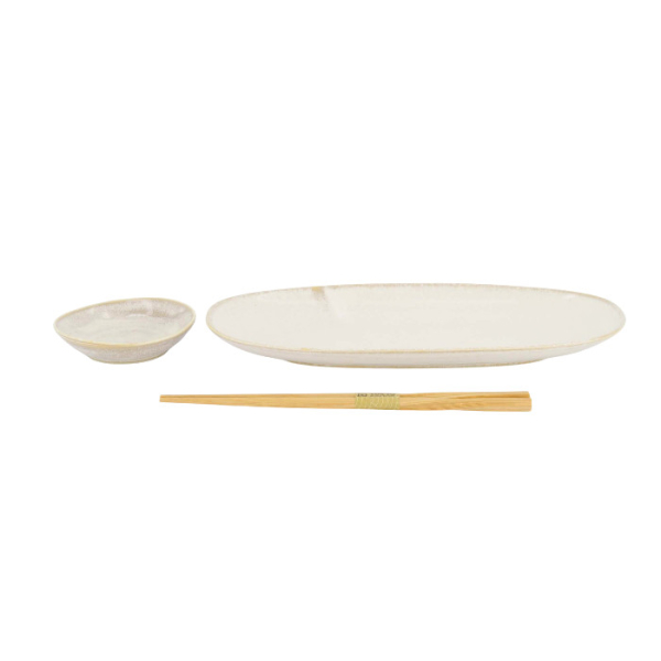 TDS, Sushi Set, Titanium Matte, Geschenkset, 2-tlg. mit Essstäbchen, Art.-Nr. 619489