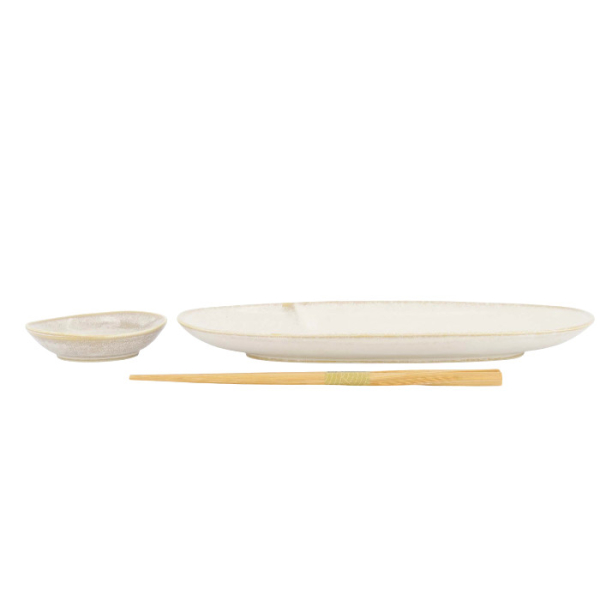 TDS, Sushi Set, Titanium Matte, Geschenkset, 2-tlg. mit Essstäbchen, Art.-Nr. 619489