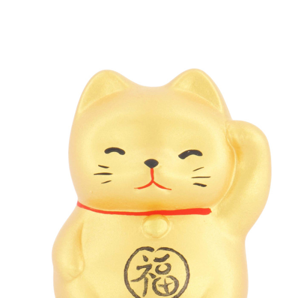 TDS, Glückskatze / Lucky Cat, Dekoration, Gold, 5.2 cm - Art Nr. 6197