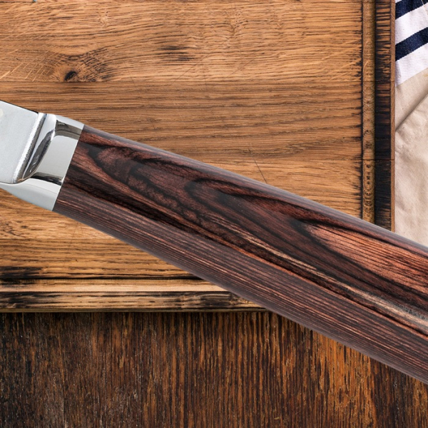 Nakiri-Messer (Gemüsemesser), VG-10 Damaststahl, Klinge 18,5 cm, Griff aus Pakka-Holz, in Magnetbox, Art.-Nr. 6454