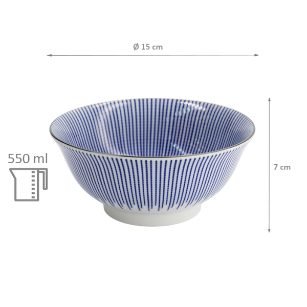 TDS, Rice Bowl, Kotobuki, Mixed Bowls, Ø 14.8 x 6.8 cm - Item no 7011