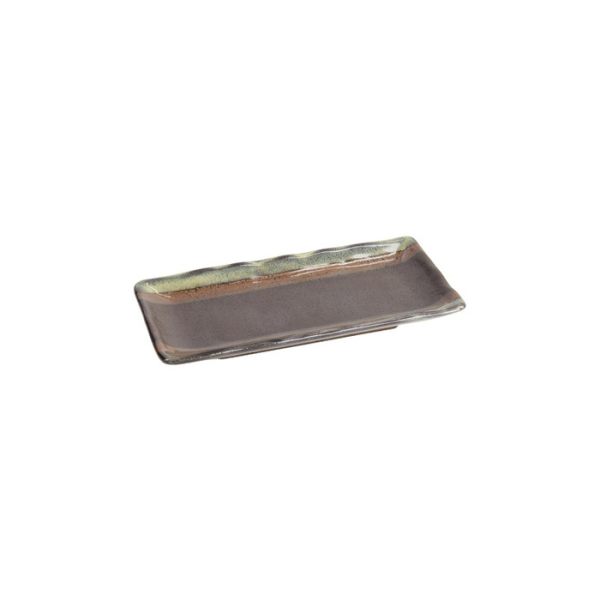 Sushi-Platte Mino Craft Schwarz, Steinzeug, 19,3 × 9,4 cm, Art.-Nr. 7426