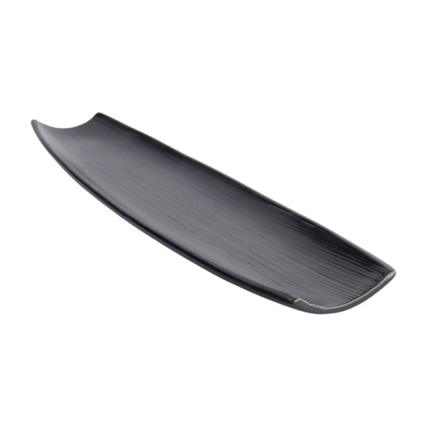 Oval Serving Plate Mino Craft Black, Stoneware, 50 × 12.5 × 2 cm, Item No. 7467
